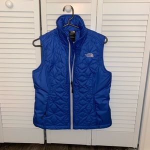 Blue North Face vest
